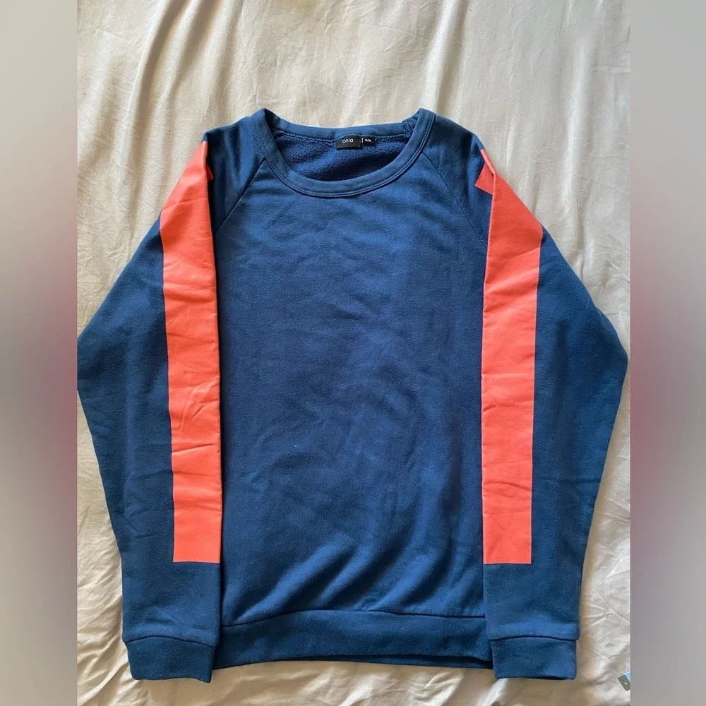 Onia Men's Blue and Orange Sweater size M - Picture 8 of 8